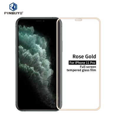 Voor iPhone 11 Pro PINWUYO 9H 2.5 D volledig scherm gehard glas film (Rose goud)