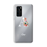 Pink Bouquet: Huawei P40 Transparant Hoesje