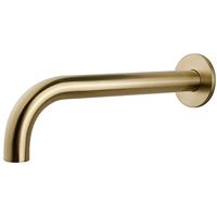 Wiesbaden Inbouw Baduitloop Rond 30cm Geborsteld Messing