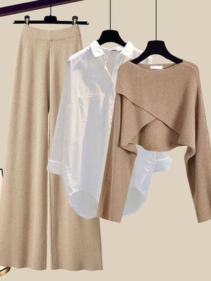 Crew Neck Regular Sleeve Loose Casual Matching Outfit Crew Neck Regular Sleeve Loose Casual Matching Outfit