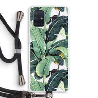 Bananenbladeren: Samsung Galaxy A71 Transparant Hoesje met koord
