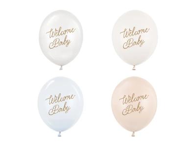 Ballonnen Welcome Baby Blauw Mix Professional (50st)