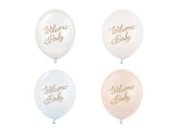 Ballonnen Welcome Baby Blauw Mix Professional (50st)