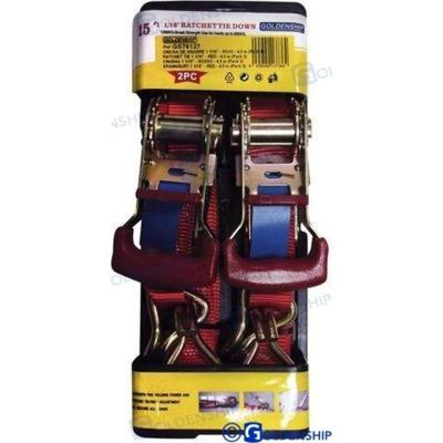 Cabrestantes y cinchas GS76127 - CINCHA AMARRE 1 1/16"" ROJO 4,5 M (2