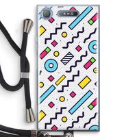 8-bit N°8: Sony Xperia XZ1 Transparant Hoesje met koord