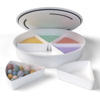 Inspire My Play Play Tray met deksel en 6 uitneembare bakjes