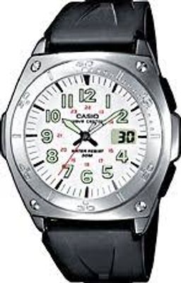 Horlogeband Casio WVQ-200-HE / 10216031 Kunststof/Plastic Zwart 20mm