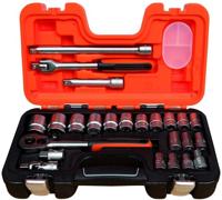 Bahco s240 doppenset 1/2" | s240 - met de meest gangbare doppen