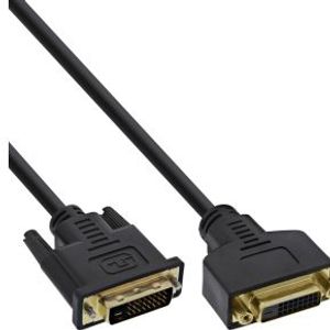 InLine 17763P DVI kabel 3 m DVI-D Zwart