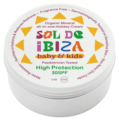 Sol De Ibiza SPF30 Baby & Kids Holiday Cream Mini Sol De Ibiza SPF30 Baby & Kids Holiday Cream Mini