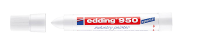 Edding Markeerstift | wit | streepbreedte 10 mm ronde punt | 10 stuks - 4-950049 4-950049