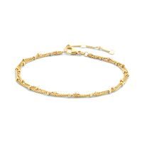 Armband Bolletjes Goudkleurig Dubbel 2,0 mm 19 cm
