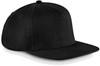 Beechfield CB660 Original Flat Peak Snapback Cap - Black/Black - One Size