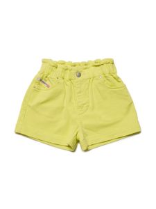 Diesel Kids short en coton stretch à taille élastiquée - Jaune