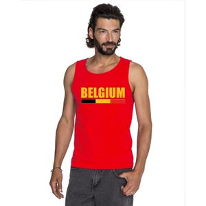 Belgie supporter mouwloos shirt/ tanktop rood heren 2XL  -