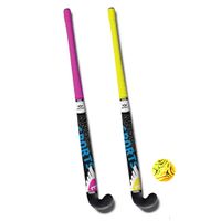 Angel Sports Hockeyset Kunststof 33 Inch - Roze/Geel - thumbnail