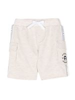 Aigner Kids short à logo brodé - Tons neutres