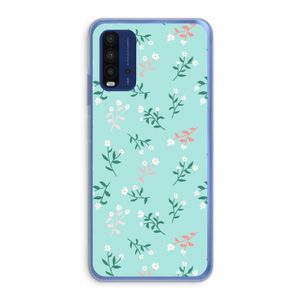 Small white flowers: Xiaomi Redmi 9T Transparant Hoesje