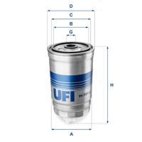 UFI Brandstoffilter 24.351.01