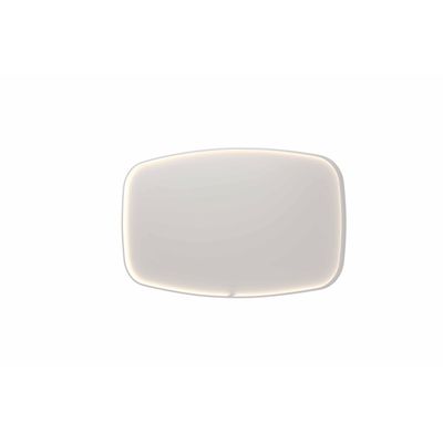INK SP31 spiegel - 140x4x80cm contour in stalen kader incl dir LED - verwarming - color changing - dimbaar en schakelaar - mat wit 8409871