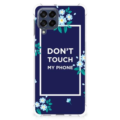 Samsung Galaxy M53 Anti Shock Case Flowers Blue DTMP Samsung Galaxy M53 Anti Shock Case Flowers Blue DTMP