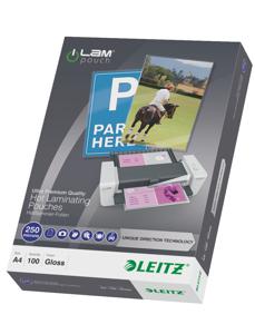 Lamineerhoes Leitz ILAM A4 2x250micron 100stuks