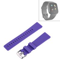 Voor Fitbit versa eenvoudige mode siliconen horlogebandje (paars)