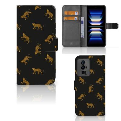Telefoonhoesje | Met pasjeshouder | voor Xiaomi Poco F5 Pro Leopards