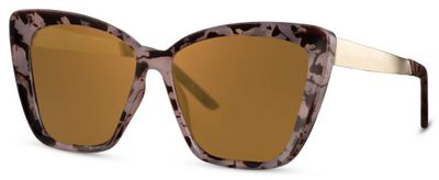 CWI zonnebril vlinder dames cat. 3 bruin/goud CWI zonnebril vlinder dames cat. 3 bruin/goud