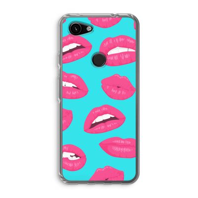 Bite my lip: Google Pixel 3a Transparant Hoesje