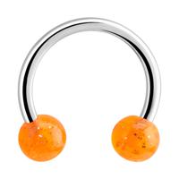 Circular barbell Chirurgisch staal 316L / Acryl Circular Barbells - thumbnail