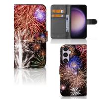 Samsung Galaxy S24 Plus | Wallet Case | met Pasjes | Vuurwerk
