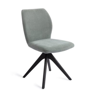 Jesper Home Eetkamerstoel 'Ikata' Revolve Oak Black, kleur Breezy Blue