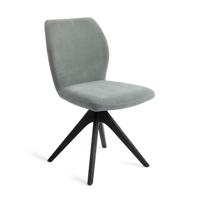 Jesper Home Eetkamerstoel 'Ikata' Revolve Oak Black, kleur Breezy Blue