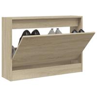 VidaXL Schoenenkast 80x21x57 cm bewerkt hout sonoma eikenkleurig