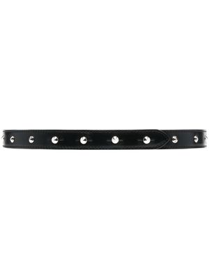 Alexander McQueen ceinture en cuir à détails de clous - Noir