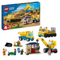 LEGO CITY bouwvrachtwagen en sloopkogel set 60391 - thumbnail