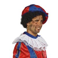 Pieten verkleed baret/muts/pet - blauwe/rood - voor volwassenen