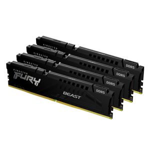 Kingston Technology FURY Beast Black XMP geheugenmodule 128 GB 4 x 32 GB DDR5 5600 MHz