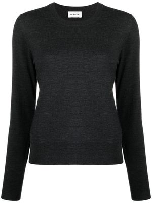 P.A.R.O.S.H. pull en laine mélangée à col rond - Gris