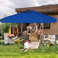 3 x 3 m Paviljoen Waterdichte Vouwpaviljoen UV-bescherming 50+ Partytent Vouwtent Tuinpaviljoen Blauw