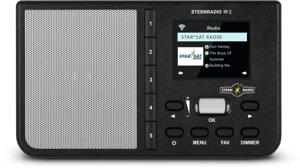 TechniSat STERNRADIO IR 2 Internetradio Internet AUX, WiFi, Internetradio Wekfunctie, Oplaadbaar Zwart