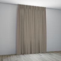 Overgordijn Parijs licht bruin Coupage