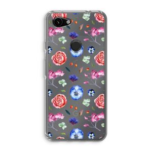 Bloemetjes: Google Pixel 3a Transparant Hoesje