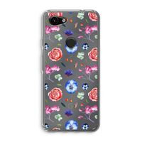 Bloemetjes: Google Pixel 3a Transparant Hoesje