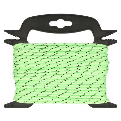 Pro Plus Scheerlijn lichtgevend groen - 20 meter - op haspel - 4 mm dikte - Camping - Tent