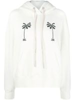 Palm Angels hoodie en coton à logo imprimé - Blanc - thumbnail