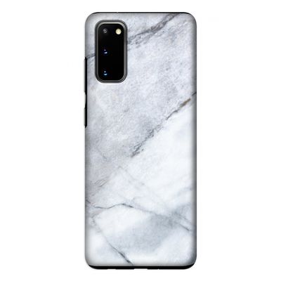 Witte marmer: Samsung Galaxy S20 Tough Case