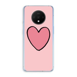 Hartje: OnePlus 7T Transparant Hoesje