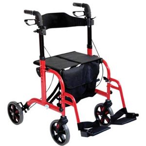 Aidapt rolstoel rollator - rood